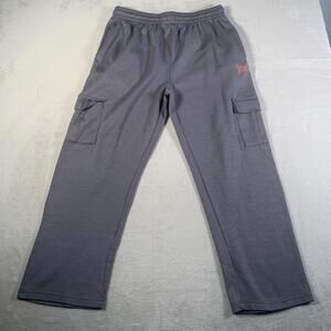 Tapout Pants Mens Large Gray Cargo‎ Pockets Athletic Workout Joggers Y2K MMA